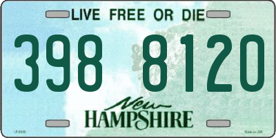 NH license plate 3988120