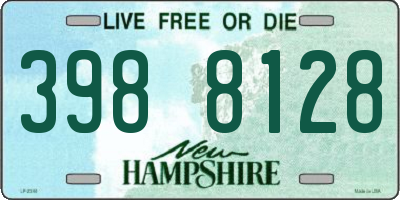 NH license plate 3988128