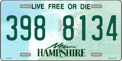 NH license plate 3988134