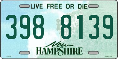 NH license plate 3988139