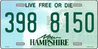 NH license plate 3988150