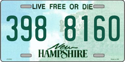 NH license plate 3988160