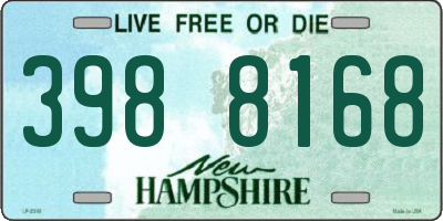 NH license plate 3988168