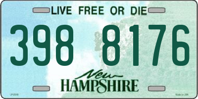 NH license plate 3988176