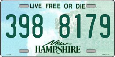 NH license plate 3988179