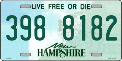 NH license plate 3988182