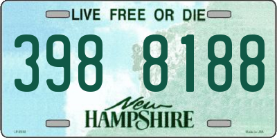 NH license plate 3988188