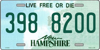 NH license plate 3988200