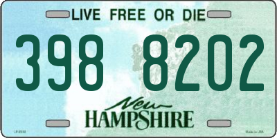 NH license plate 3988202