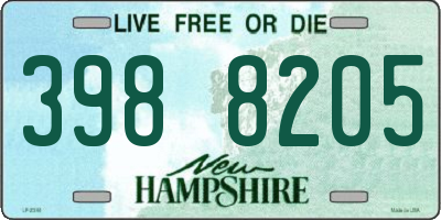 NH license plate 3988205