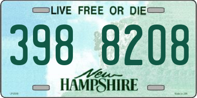 NH license plate 3988208