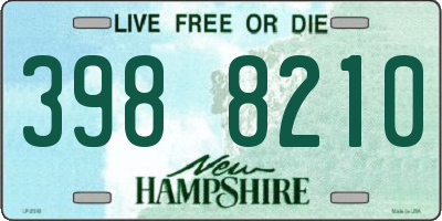 NH license plate 3988210