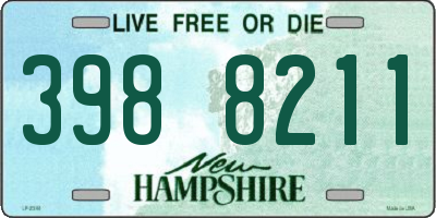 NH license plate 3988211