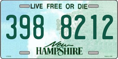 NH license plate 3988212