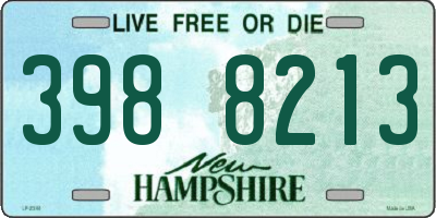 NH license plate 3988213