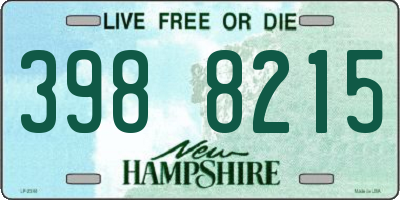 NH license plate 3988215