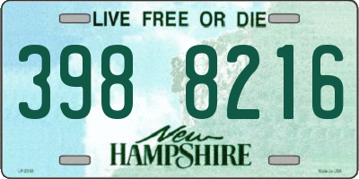 NH license plate 3988216