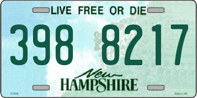 NH license plate 3988217