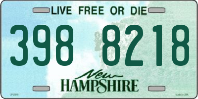 NH license plate 3988218