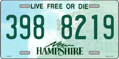 NH license plate 3988219