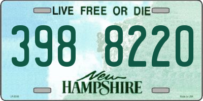 NH license plate 3988220