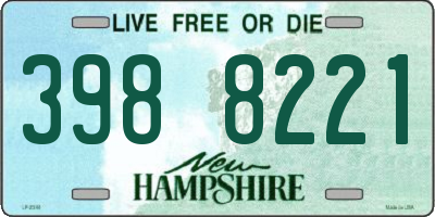 NH license plate 3988221