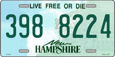 NH license plate 3988224