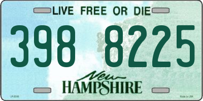 NH license plate 3988225