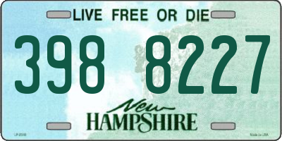 NH license plate 3988227