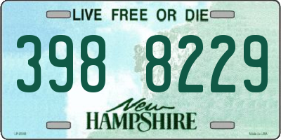 NH license plate 3988229