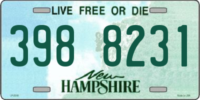 NH license plate 3988231