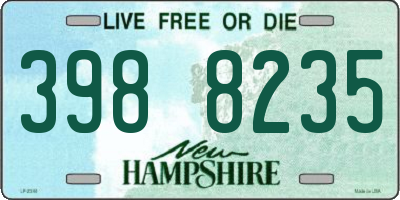 NH license plate 3988235