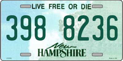 NH license plate 3988236