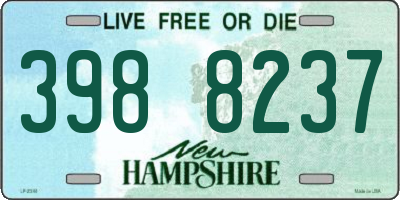 NH license plate 3988237