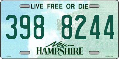 NH license plate 3988244