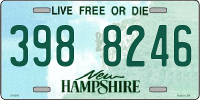 NH license plate 3988246