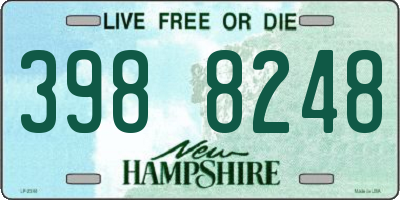 NH license plate 3988248