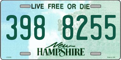 NH license plate 3988255