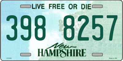 NH license plate 3988257