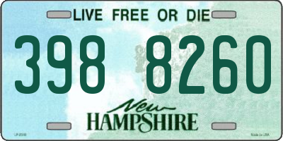 NH license plate 3988260