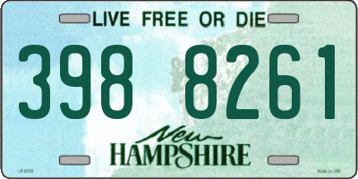 NH license plate 3988261