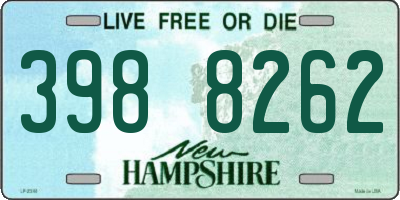 NH license plate 3988262