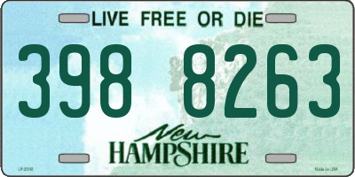 NH license plate 3988263