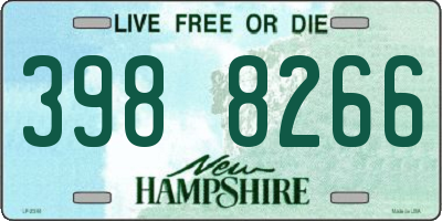 NH license plate 3988266