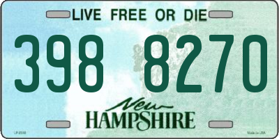 NH license plate 3988270