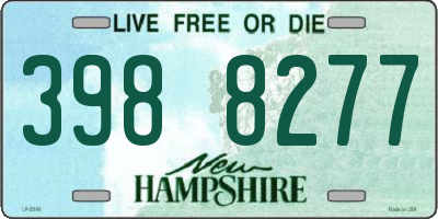 NH license plate 3988277