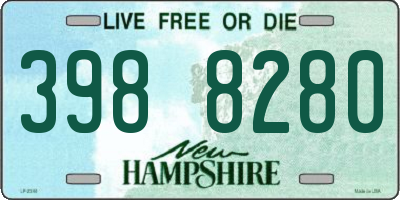 NH license plate 3988280