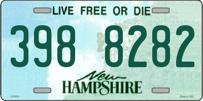 NH license plate 3988282