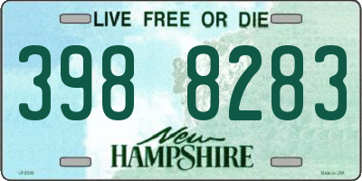 NH license plate 3988283