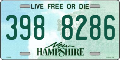 NH license plate 3988286